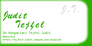 judit tejfel business card